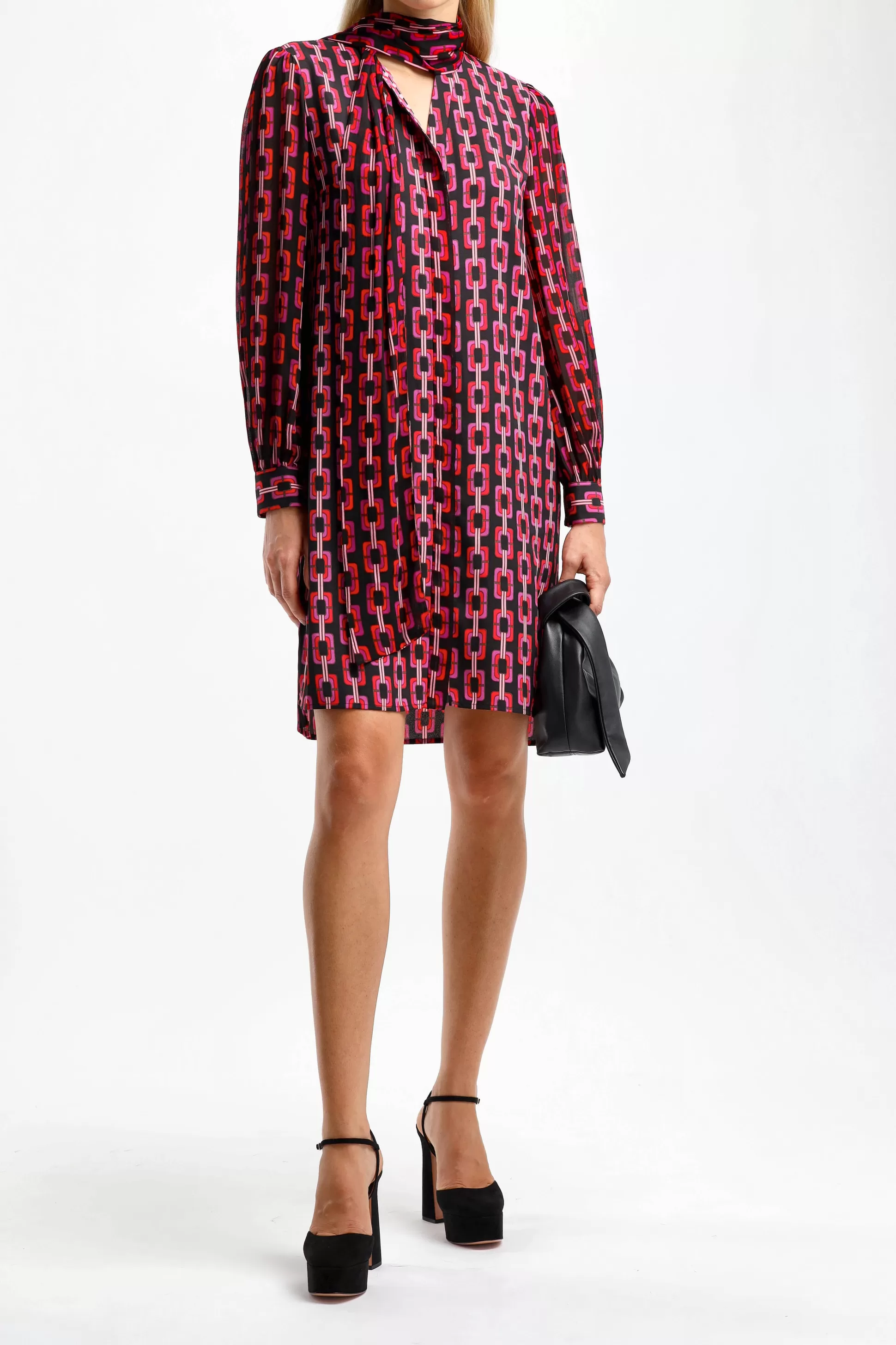 Diane von Furstenberg Robes^Robe Prue En Chaine Rouge