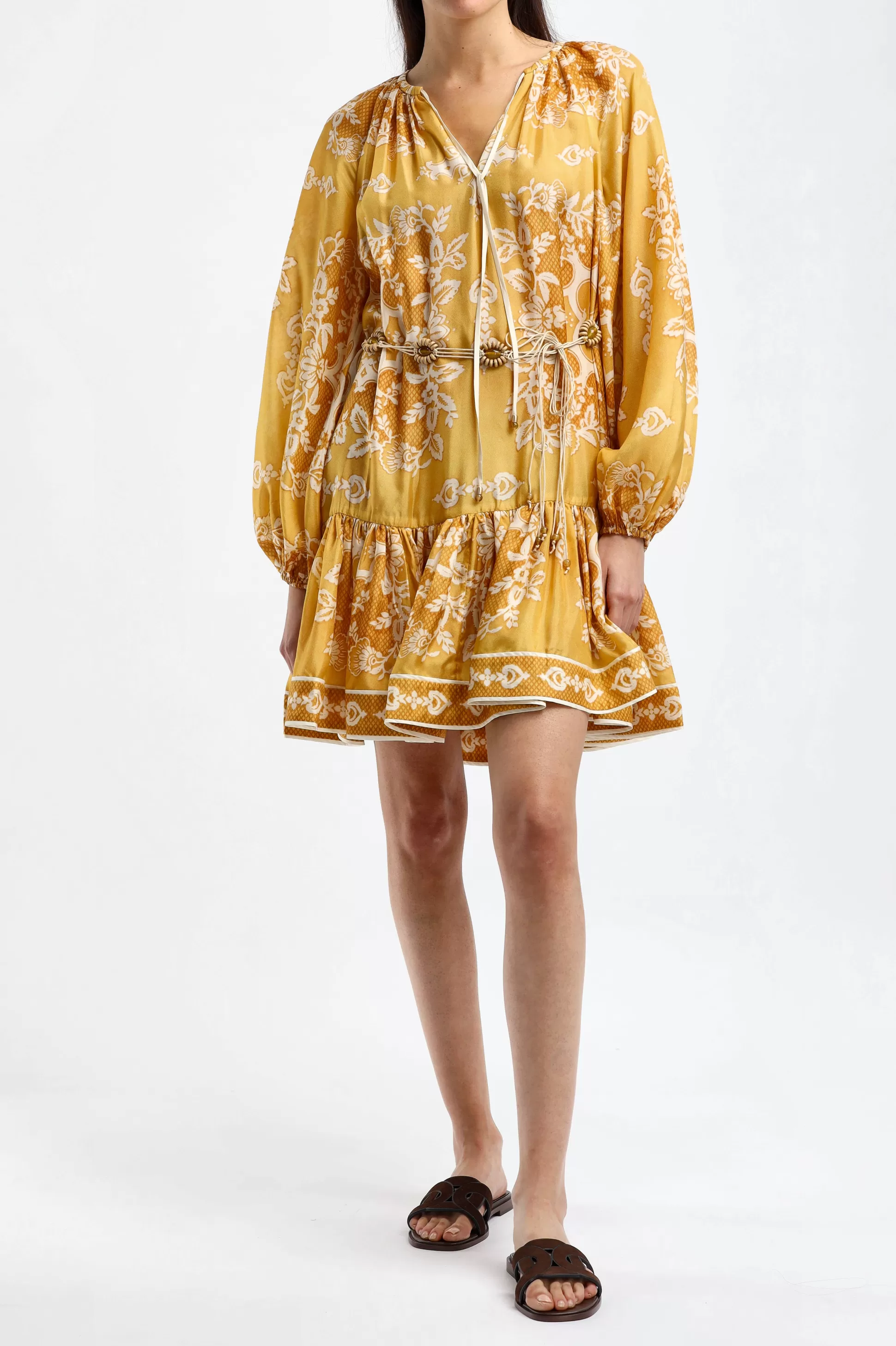 Zimmermann Robes^Robe Raie Billow En Damas Dore