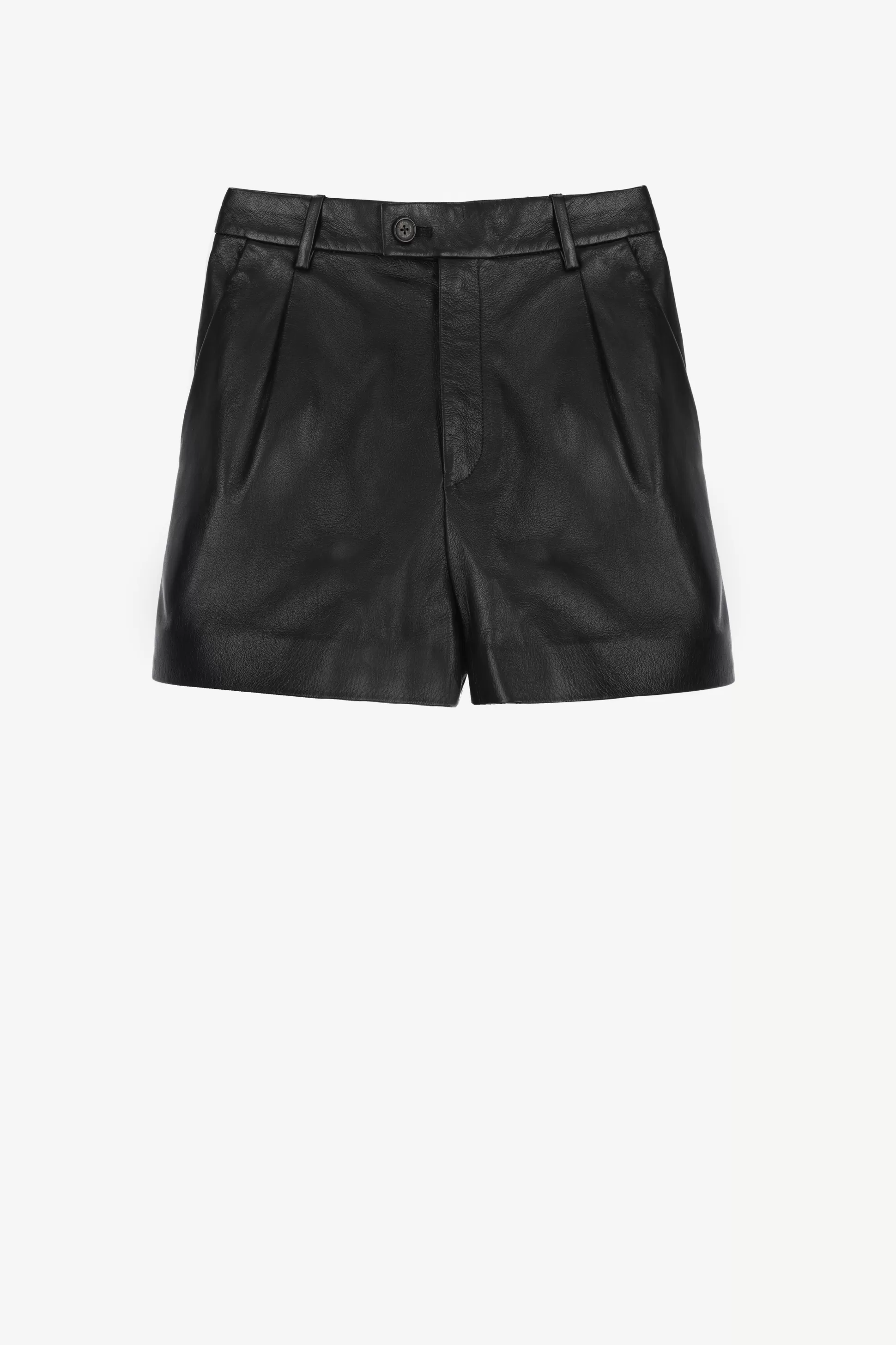 Nili Lotan Short^Short En Cuir Cassie En Noir