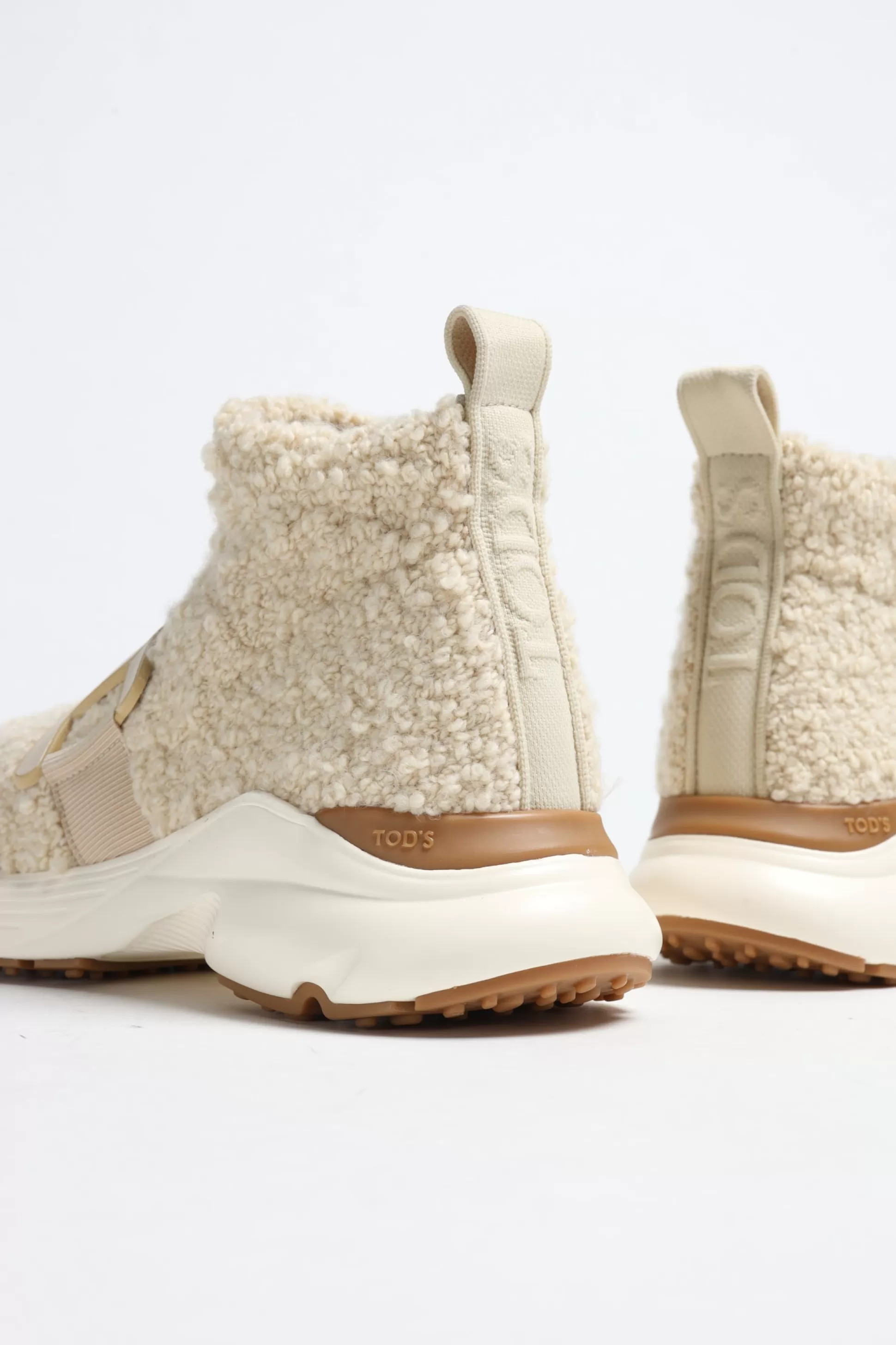 Tod's Baskets^Sneaker Run Shearling En Creme