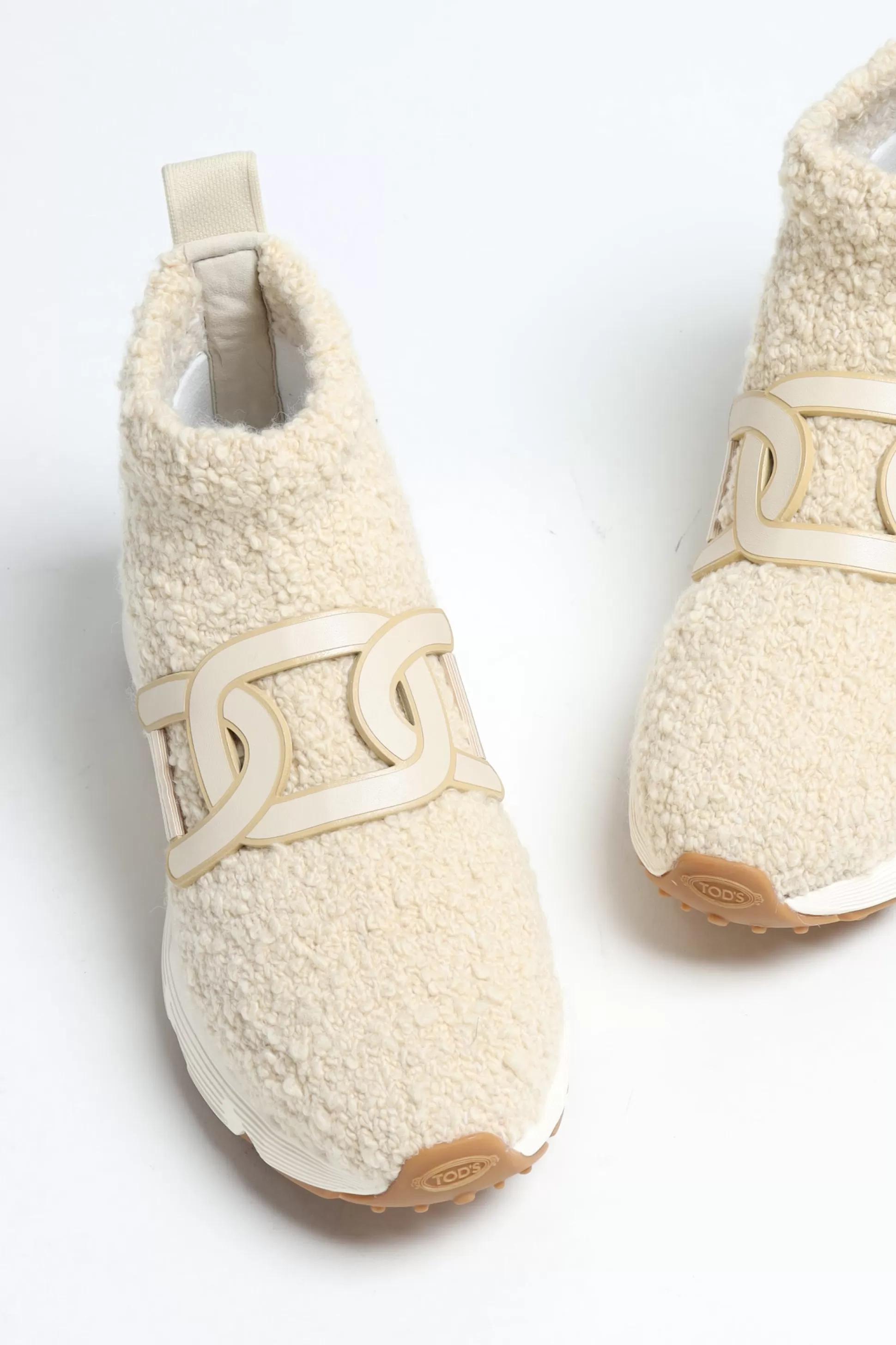 Tod's Baskets^Sneaker Run Shearling En Creme