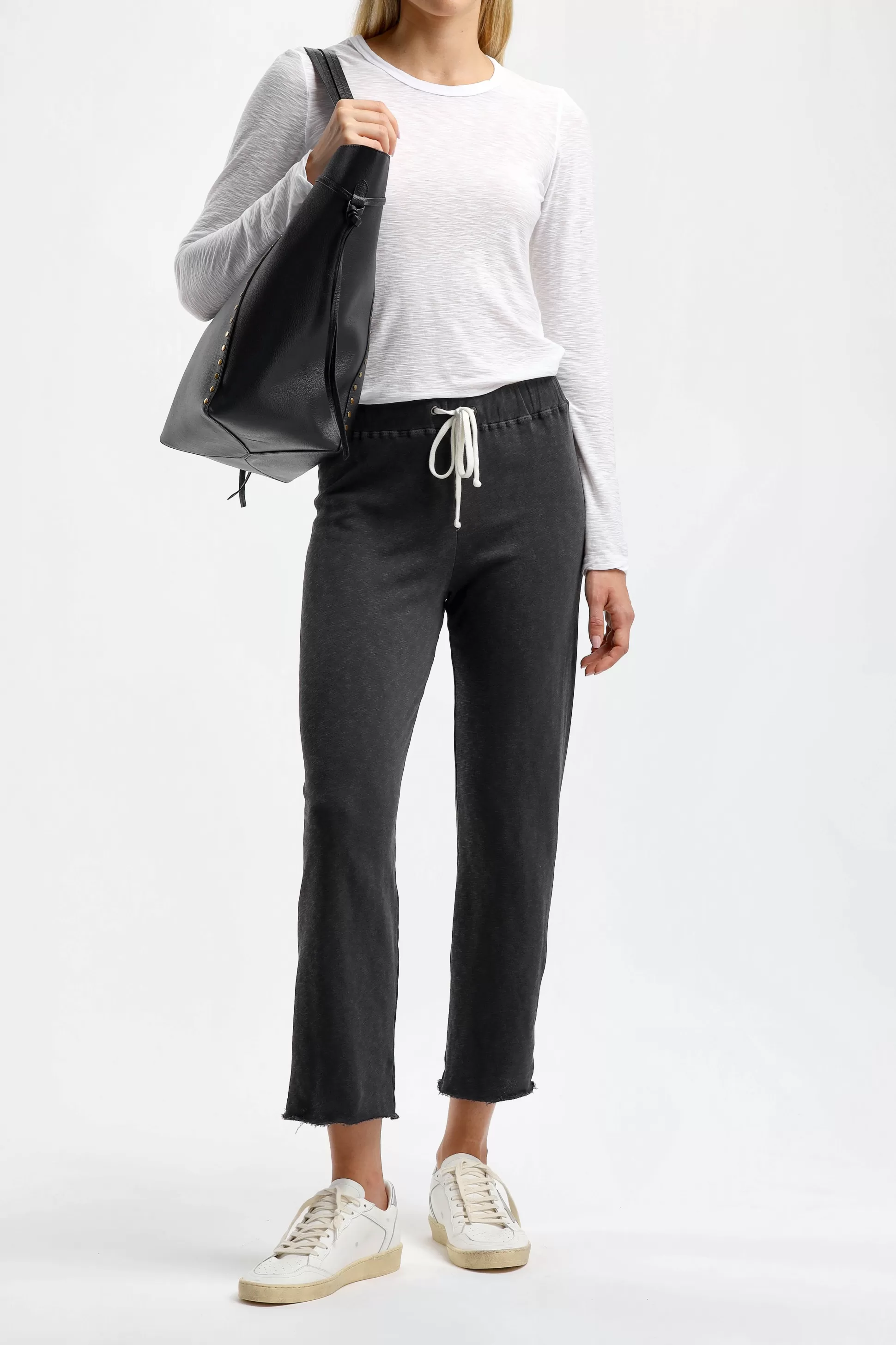 James Perse Pantalons & Jumpsuits^Sweatpants Fleece Pull On En Carbone