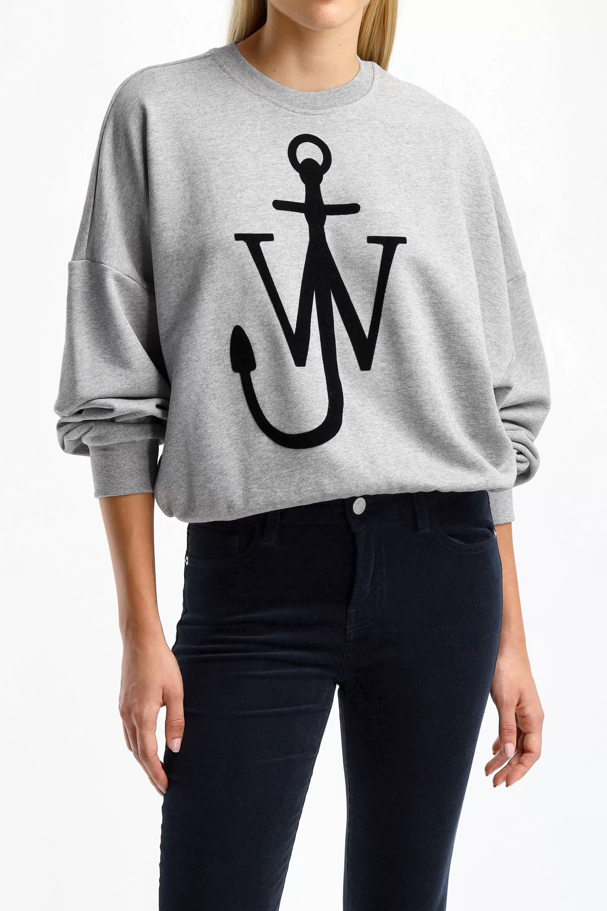 JW Anderson Pull-Over^Sweat-Shirt Anchor En Gris