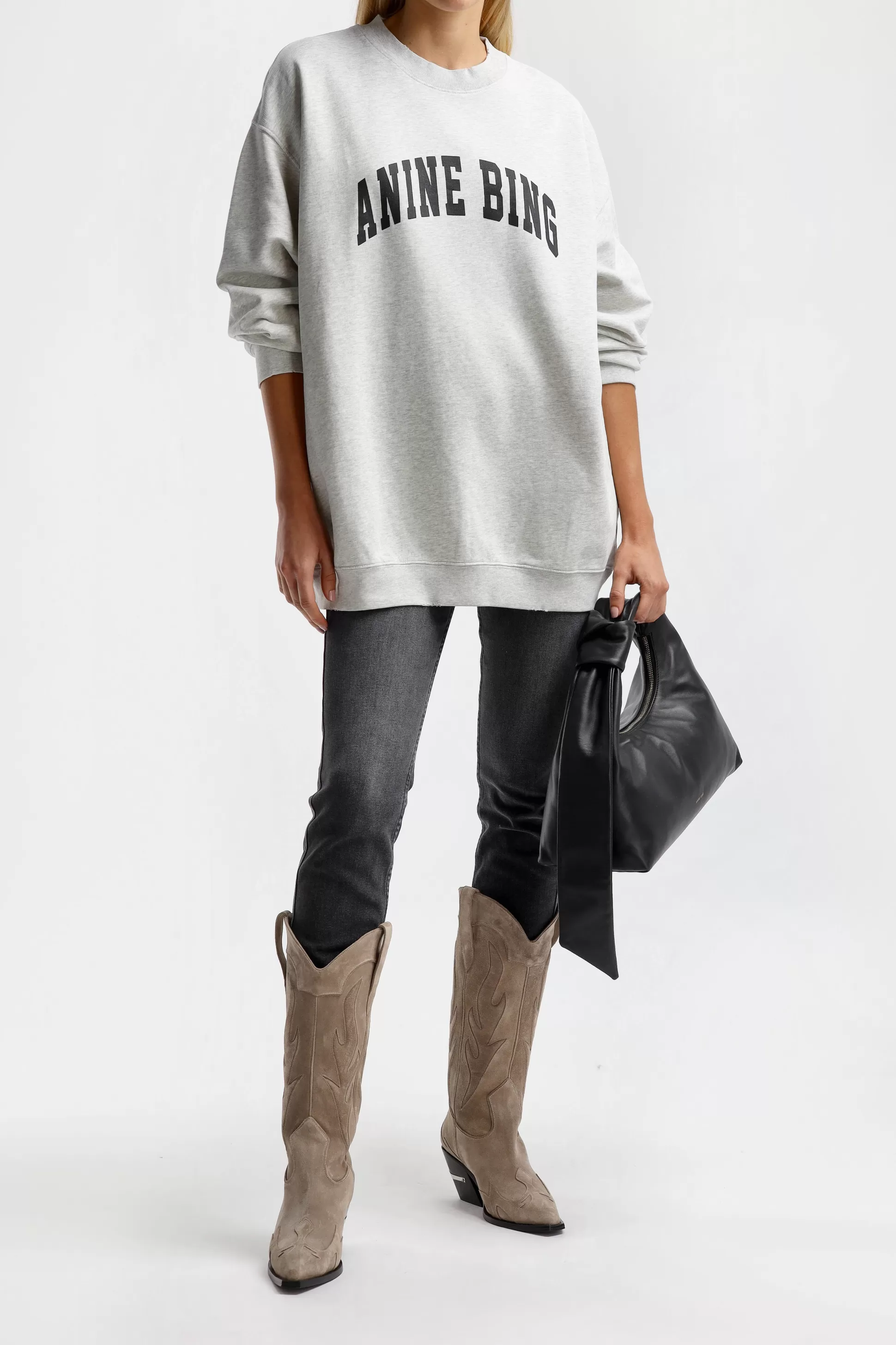 Anine Bing Pull-Over^Sweat-Shirt Tyler En Gris