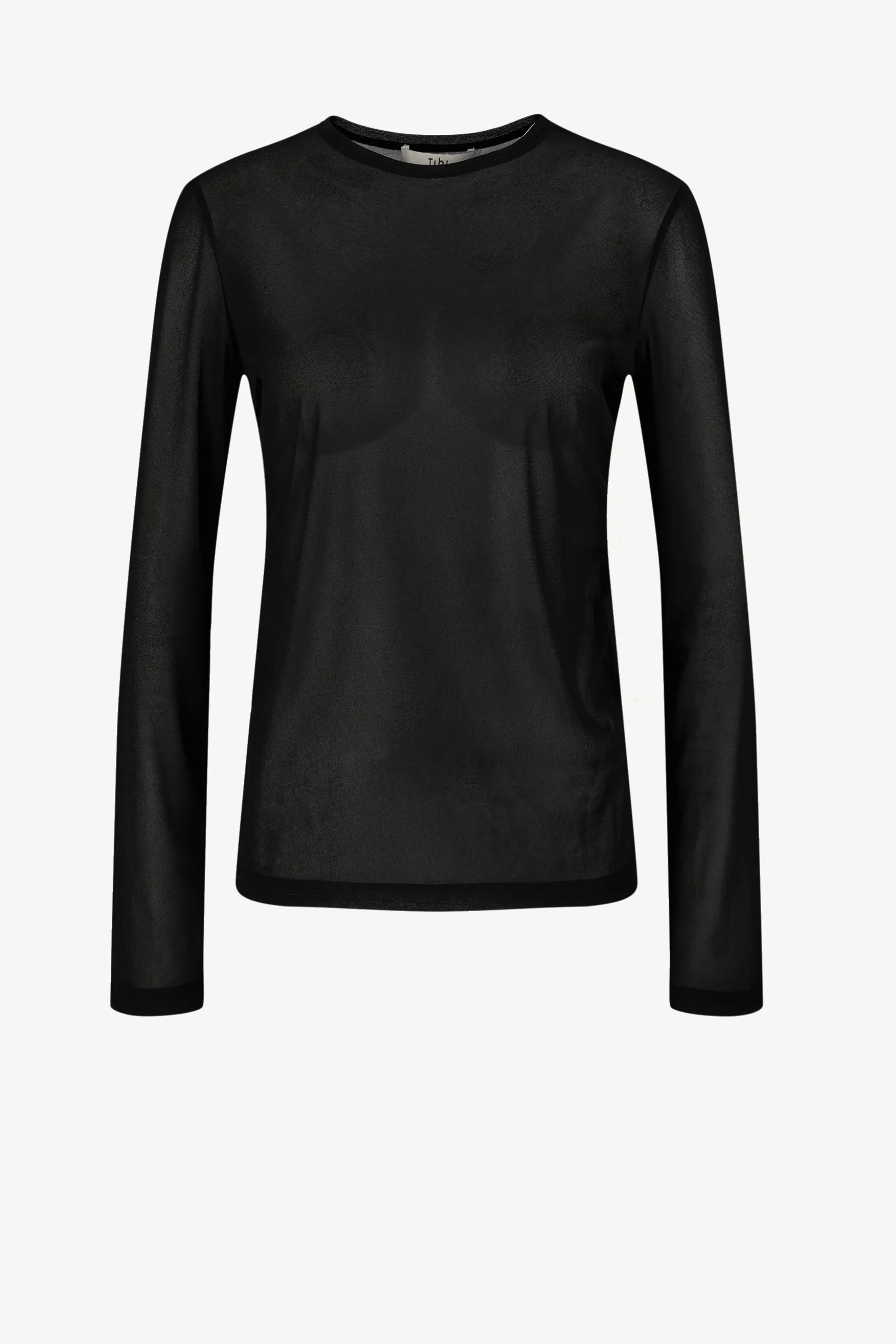 Tibi T-Shirts & Manches Longues^Top Sheer Gauze En Noir