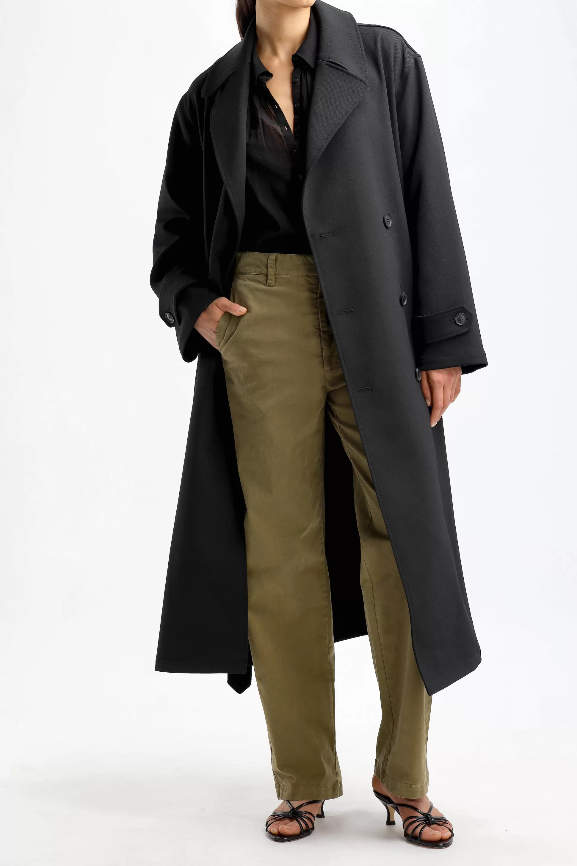 Nili Lotan Manteaux^Trench-Coat Louis En Noir