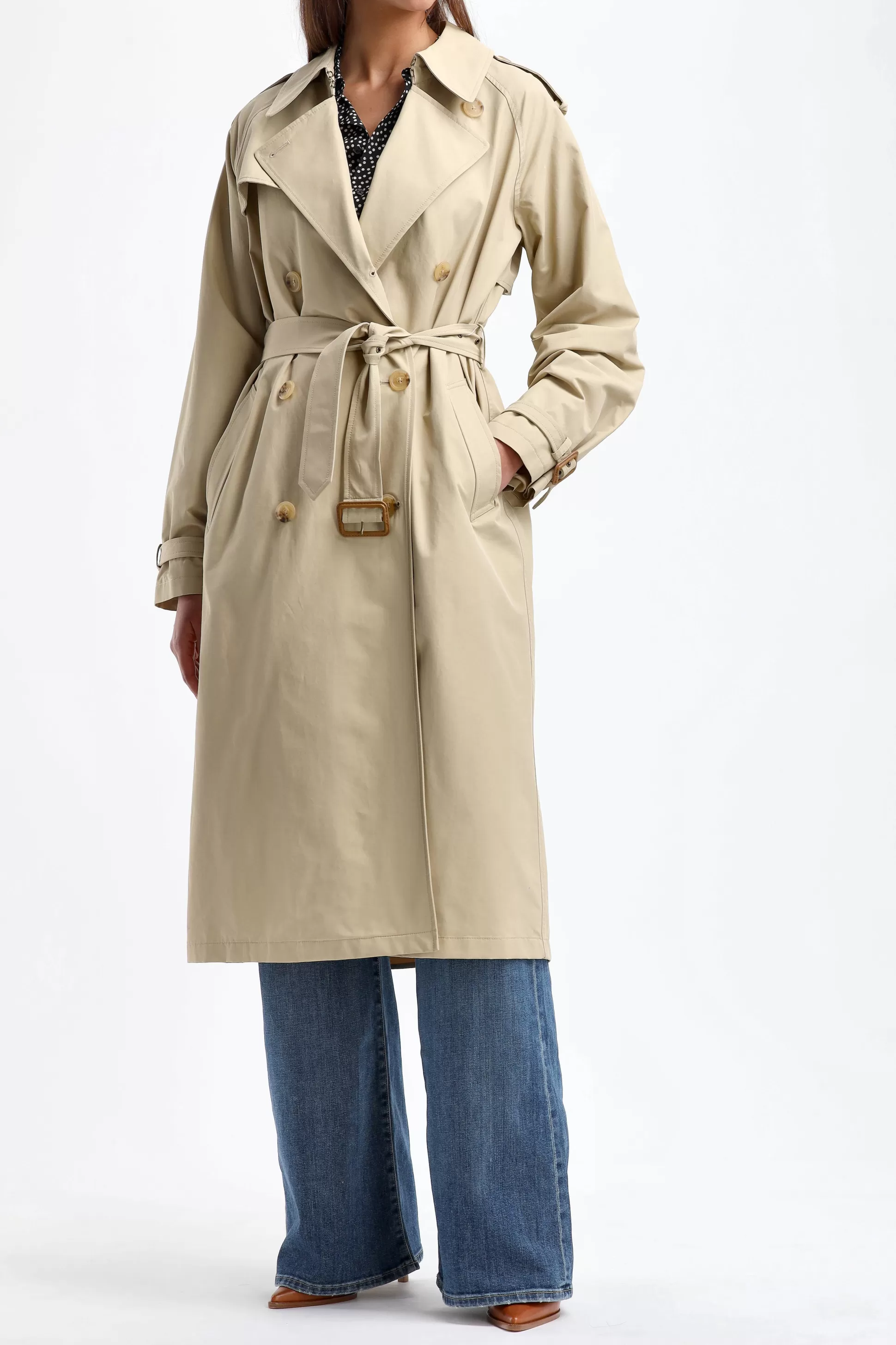 Nili Lotan Manteaux^Trench-Coat Tanner En Kaki