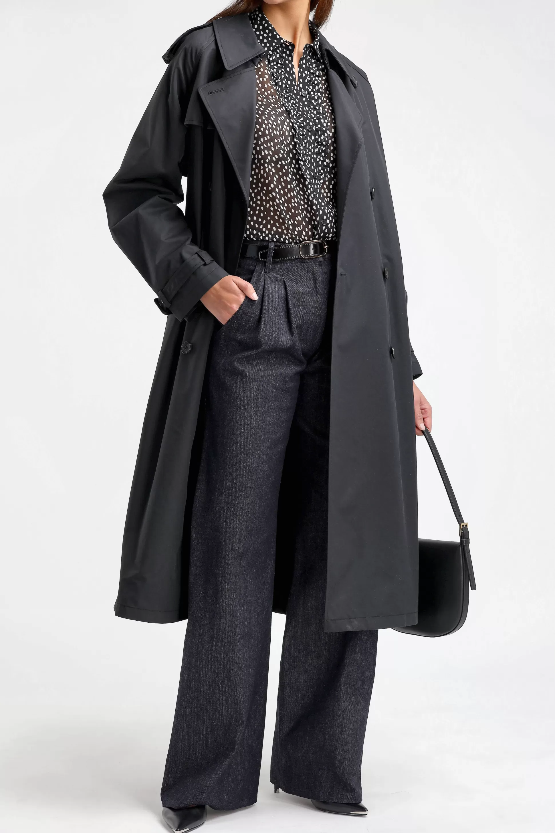 Nili Lotan Manteaux^Trench-Coat Tanner En Noir