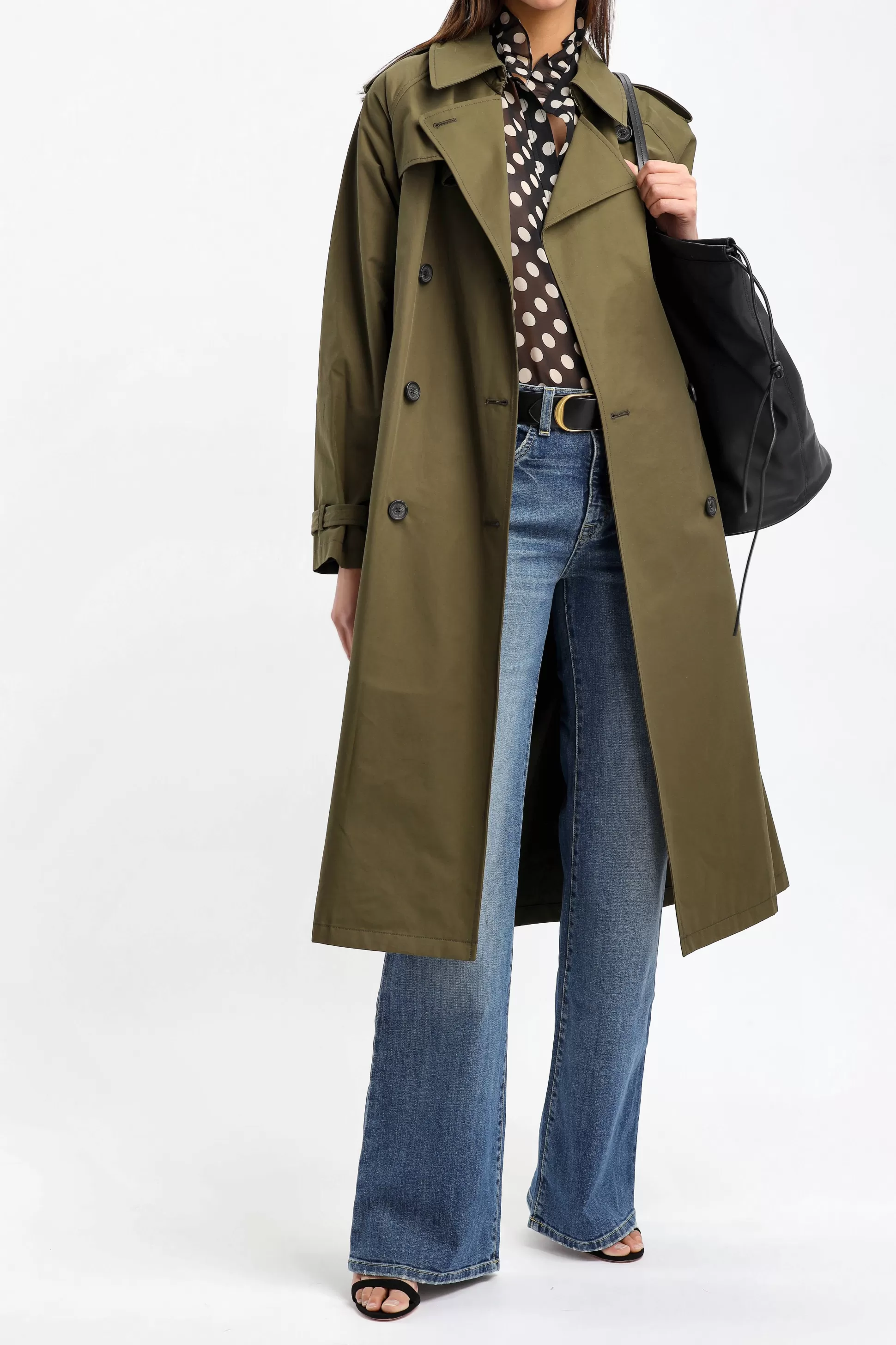 Nili Lotan Manteaux^Trench-Coat Tanner En Olive