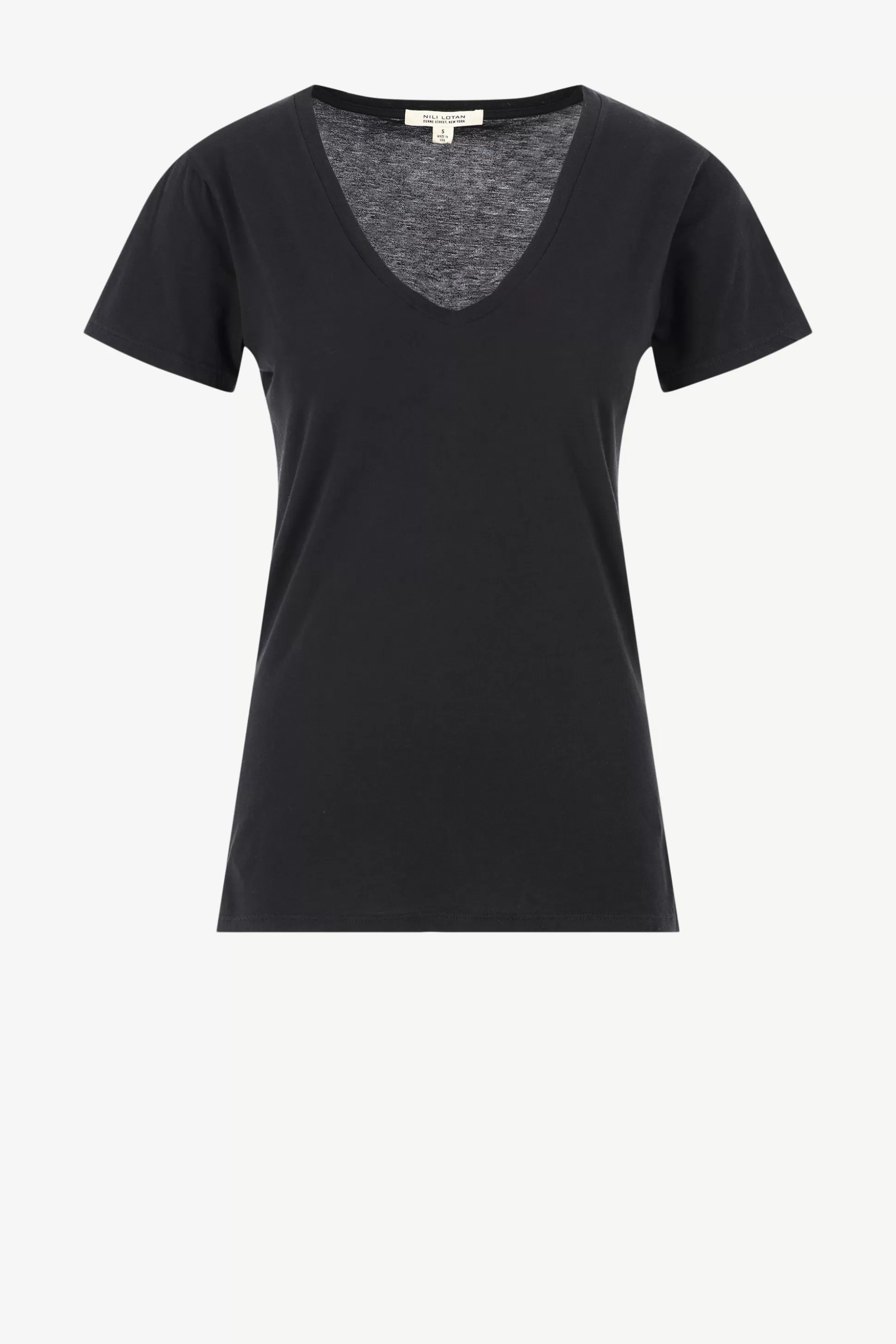 Nili Lotan T-Shirts & Manches Longues^T-Shirt Carol En Noir De Jais