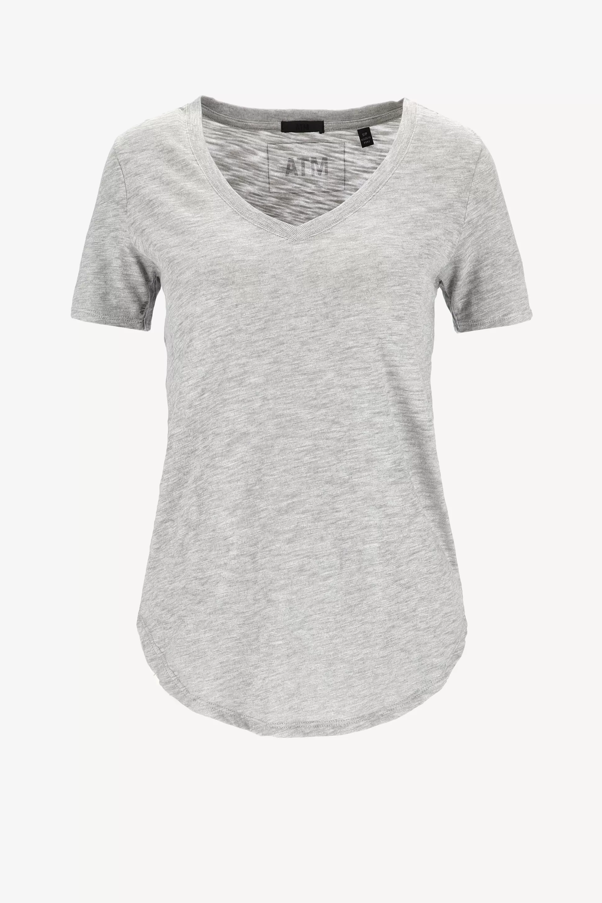 Anthony Thomas Melillo T-Shirts & Manches Longues^T-Shirt Classic V En Gris Clair