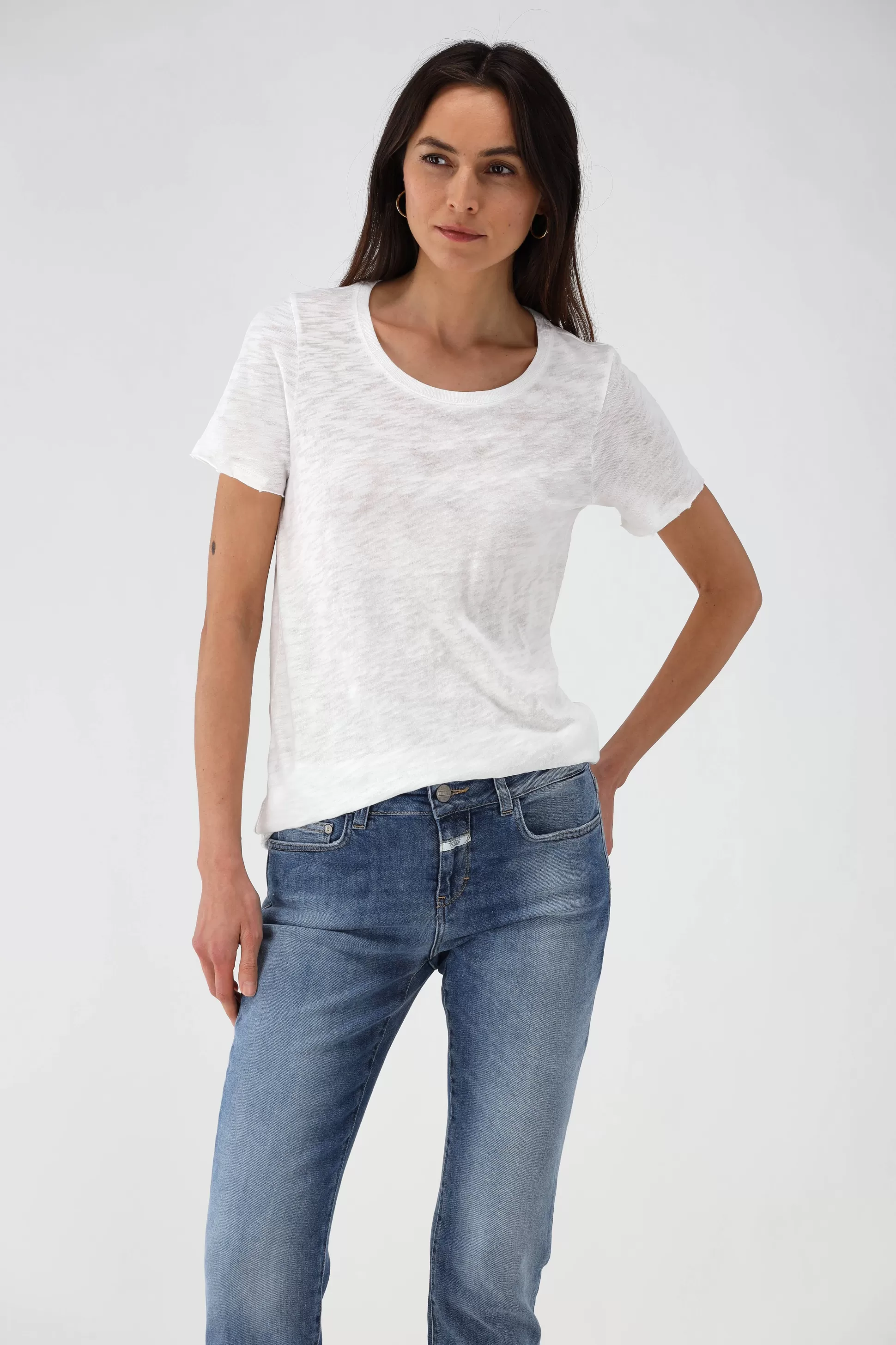 Anthony Thomas Melillo T-Shirts & Manches Longues^T-Shirt Destroy En Blanc