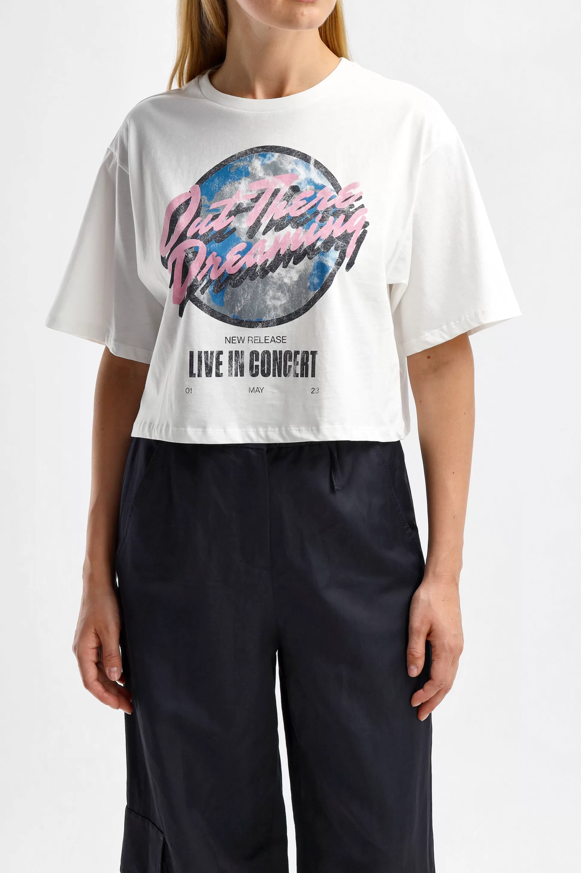 Dorothee Schumacher T-Shirts & Manches Longues^T-Shirt Dreaming In Camellia White (Rever De Camelia)