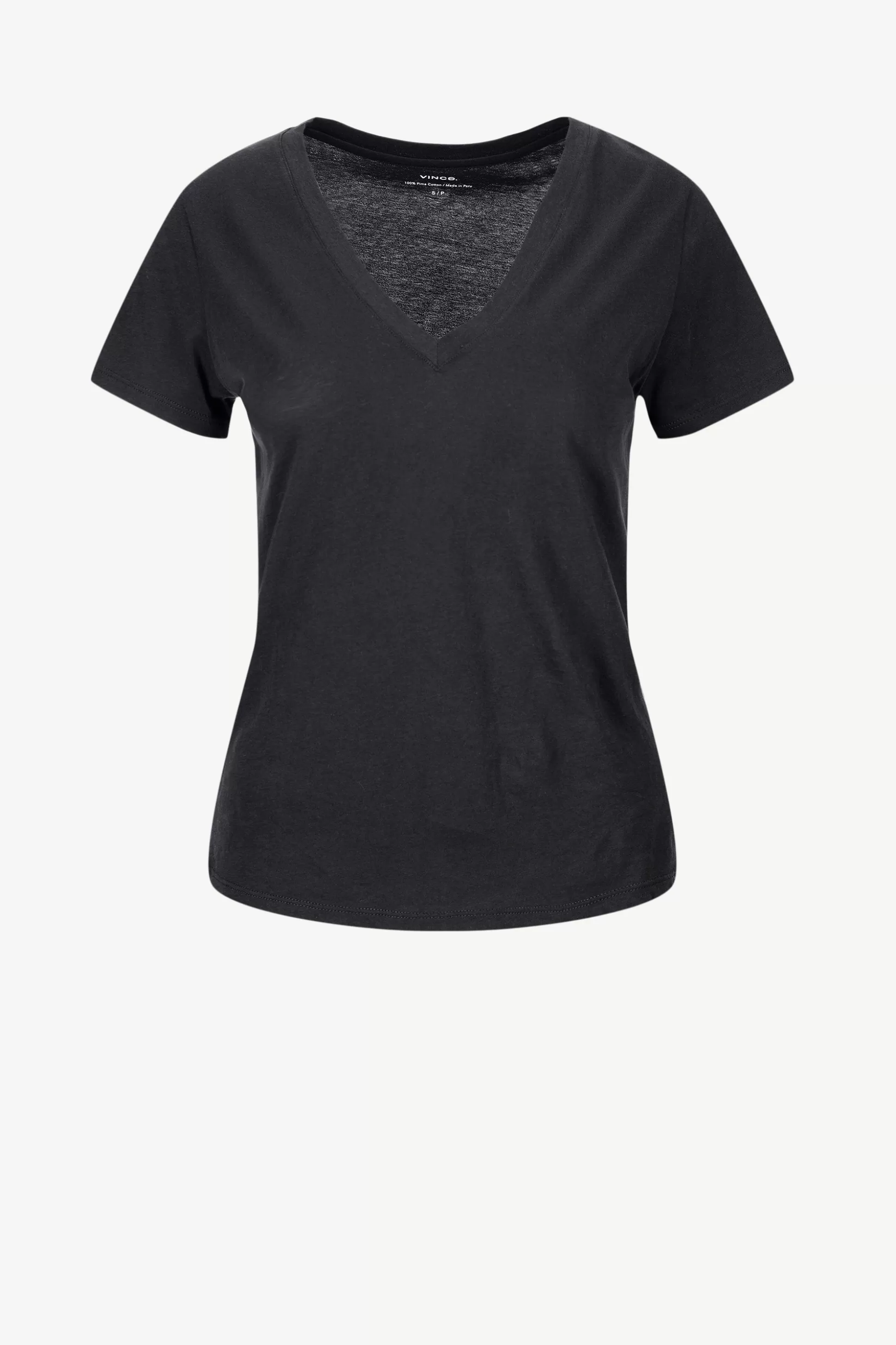 Vince T-Shirts & Manches Longues^T-Shirt Essential V En Noir