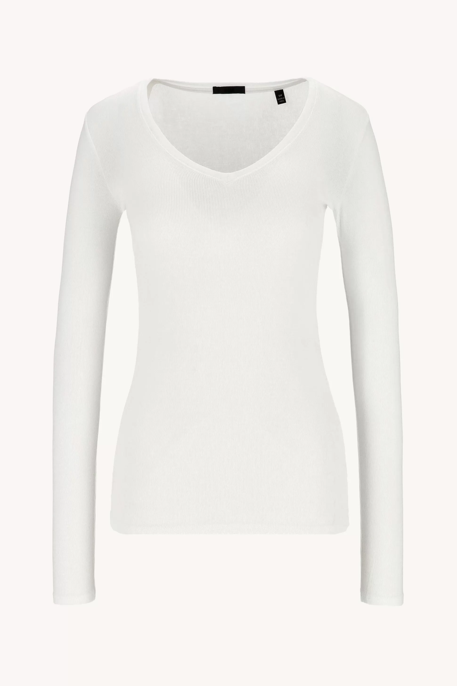 Anthony Thomas Melillo T-Shirts & Manches Longues^T-Shirt Long V Modal Rib En Blanc