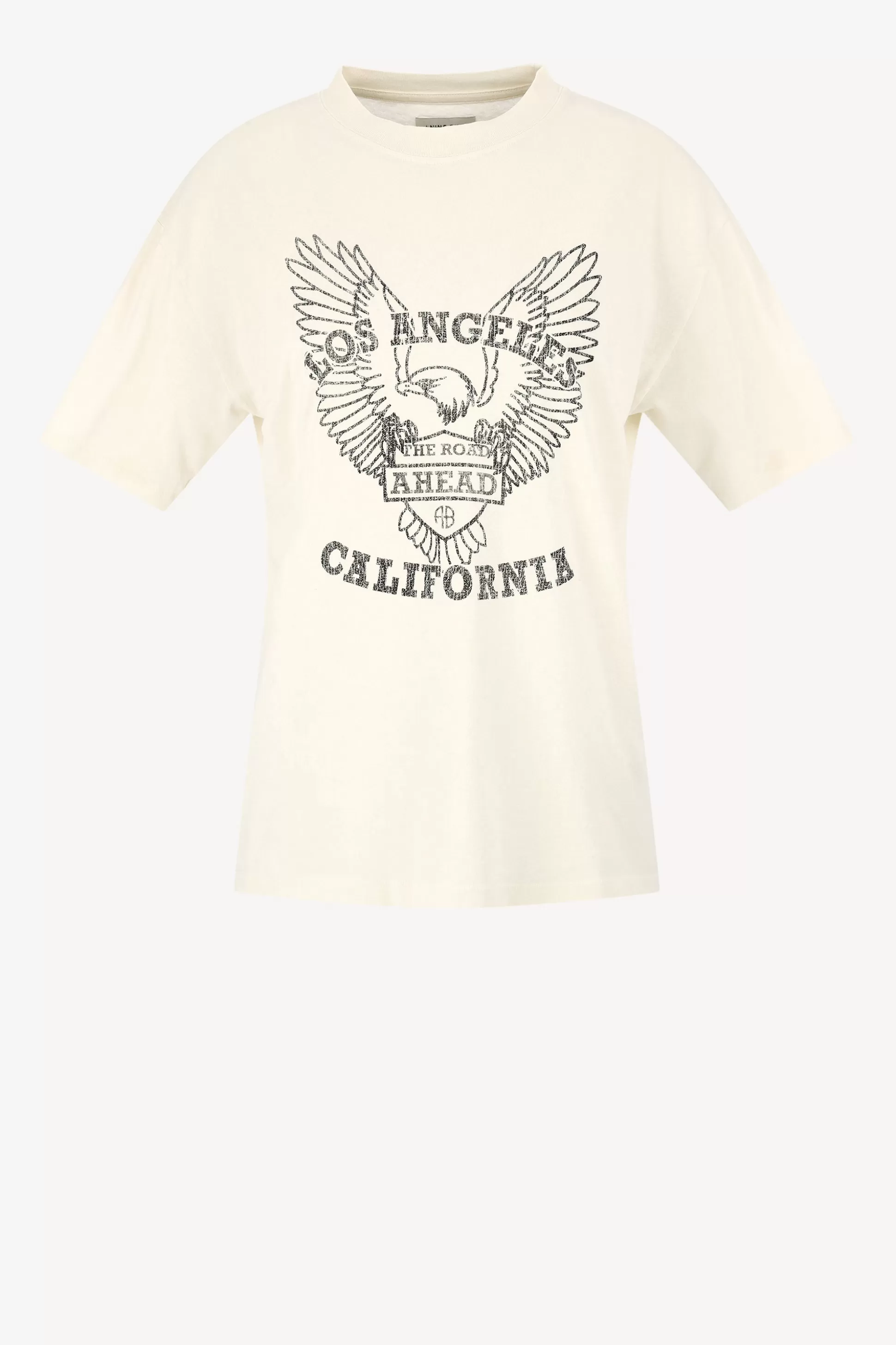 Anine Bing T-Shirts & Manches Longues^T-Shirt Milo En Blanc Casse