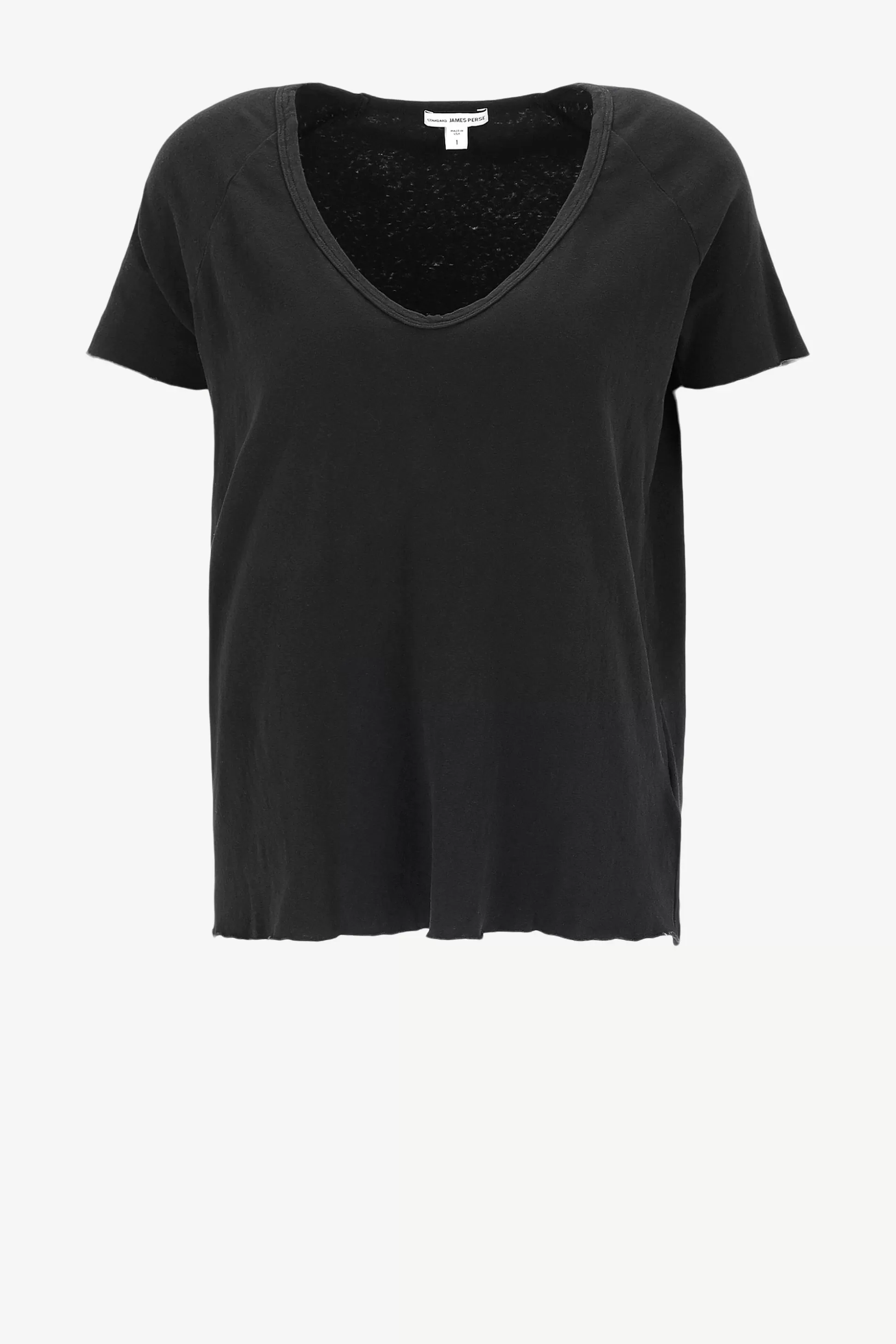 James Perse T-Shirts & Manches Longues^T-Shirt Soft Raglan En Noir