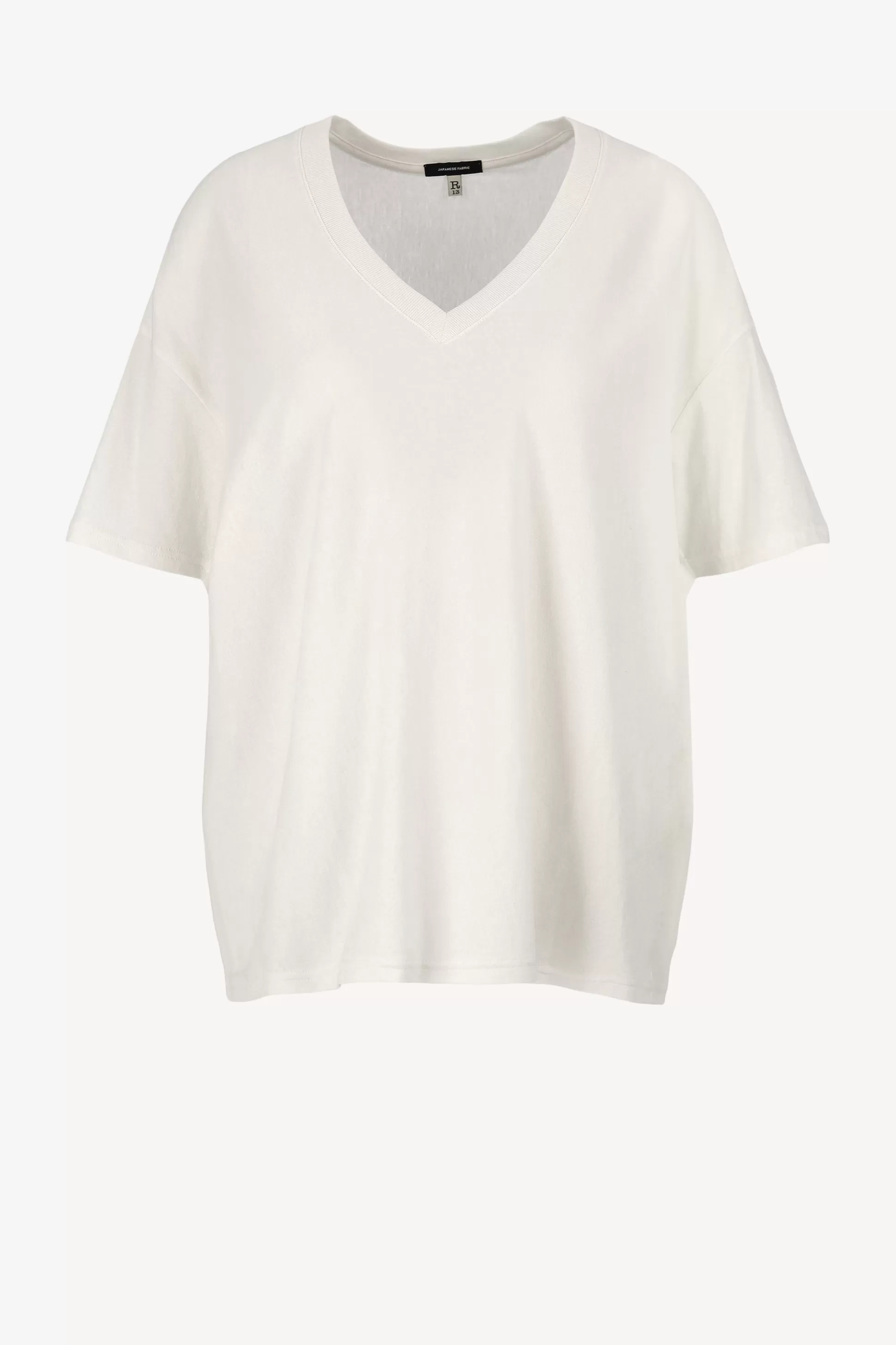 R13 T-Shirts & Manches Longues^T-Shirt V Boxy Seamless En Blanc