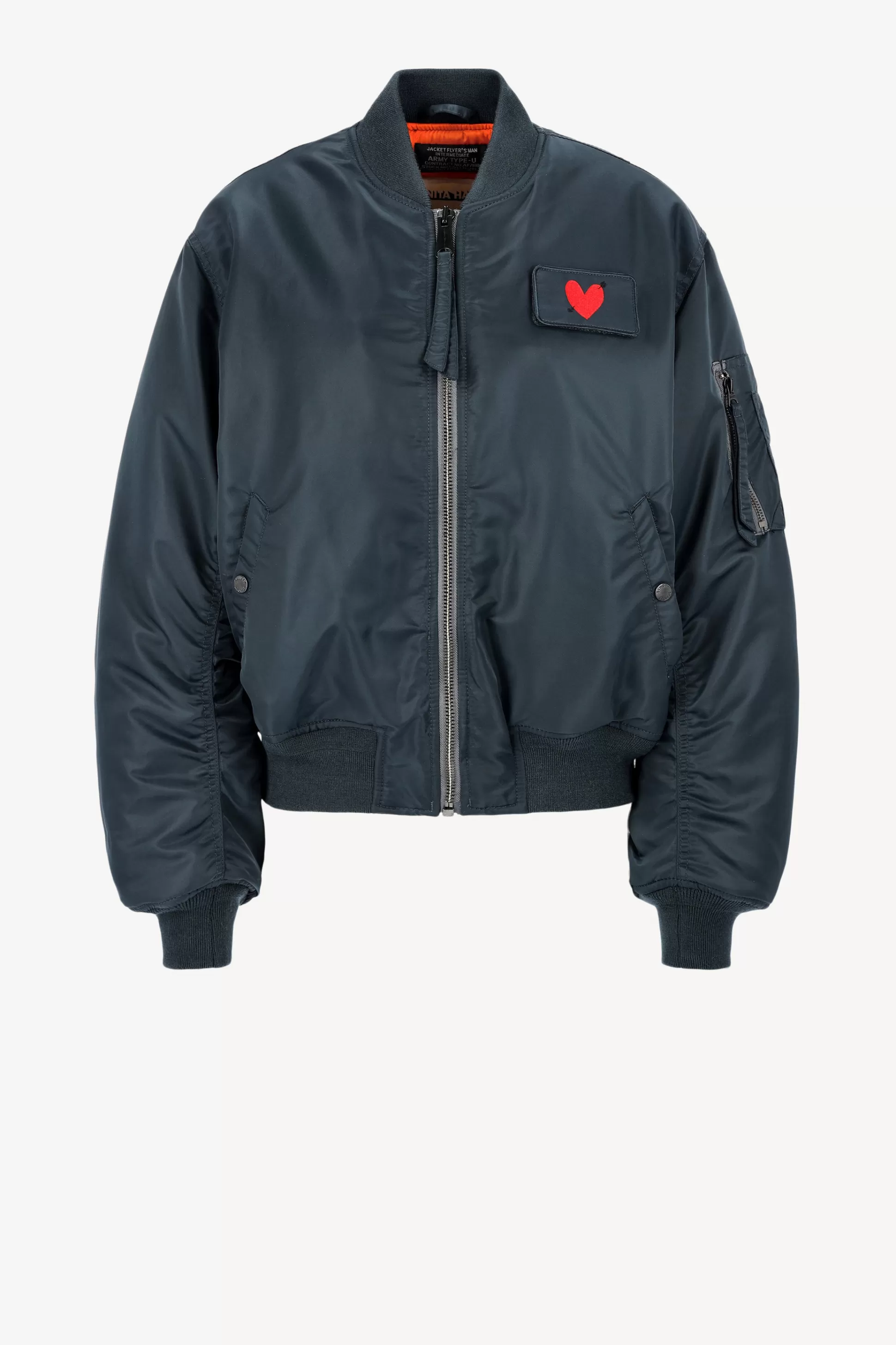 Schott x Anita Hass Vestes & Gilets^Veste Airforce 90S 'Heart' En Bleu Marine