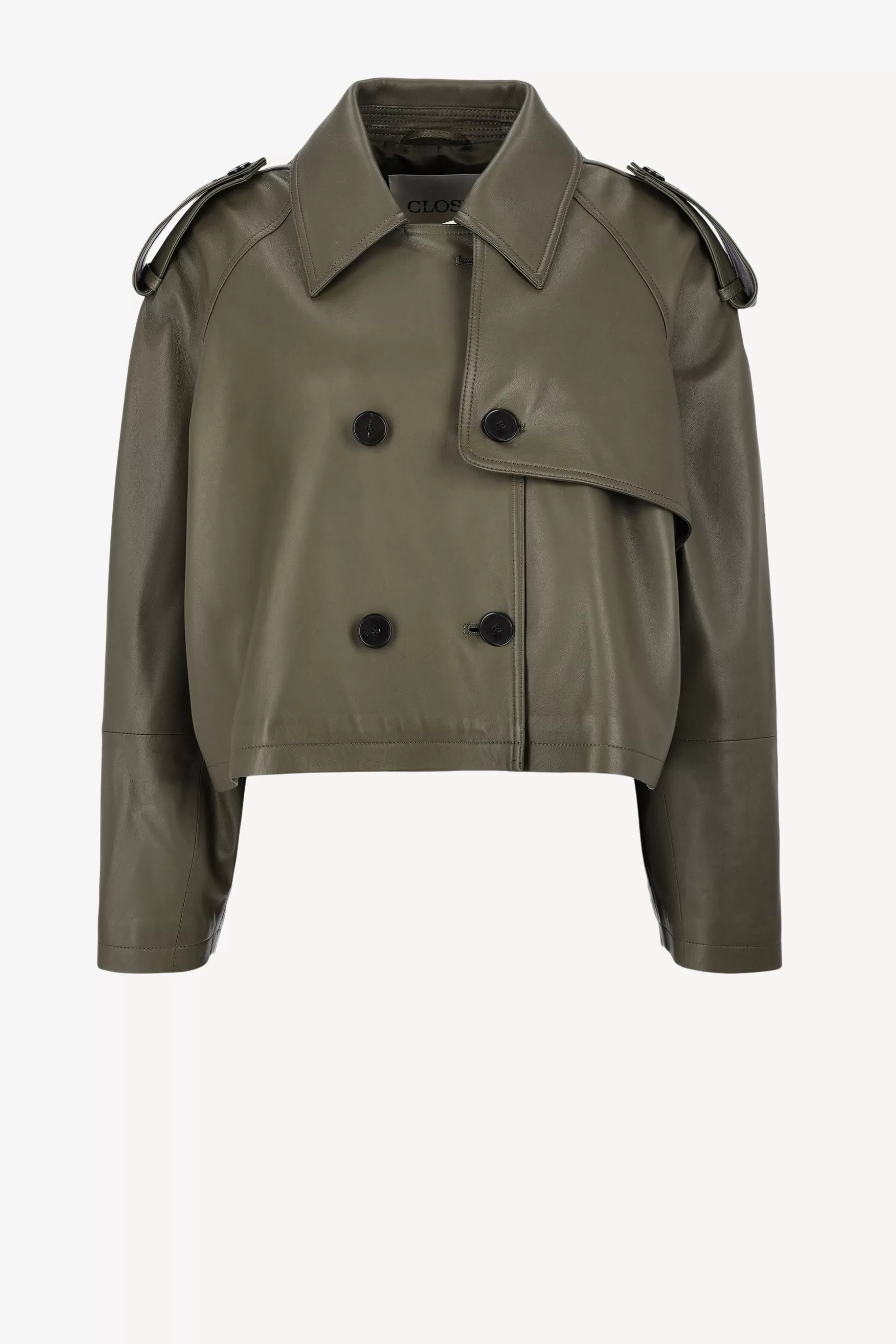 Closed Vestes & Gilets^Veste Cropped Trench En Vert Armee