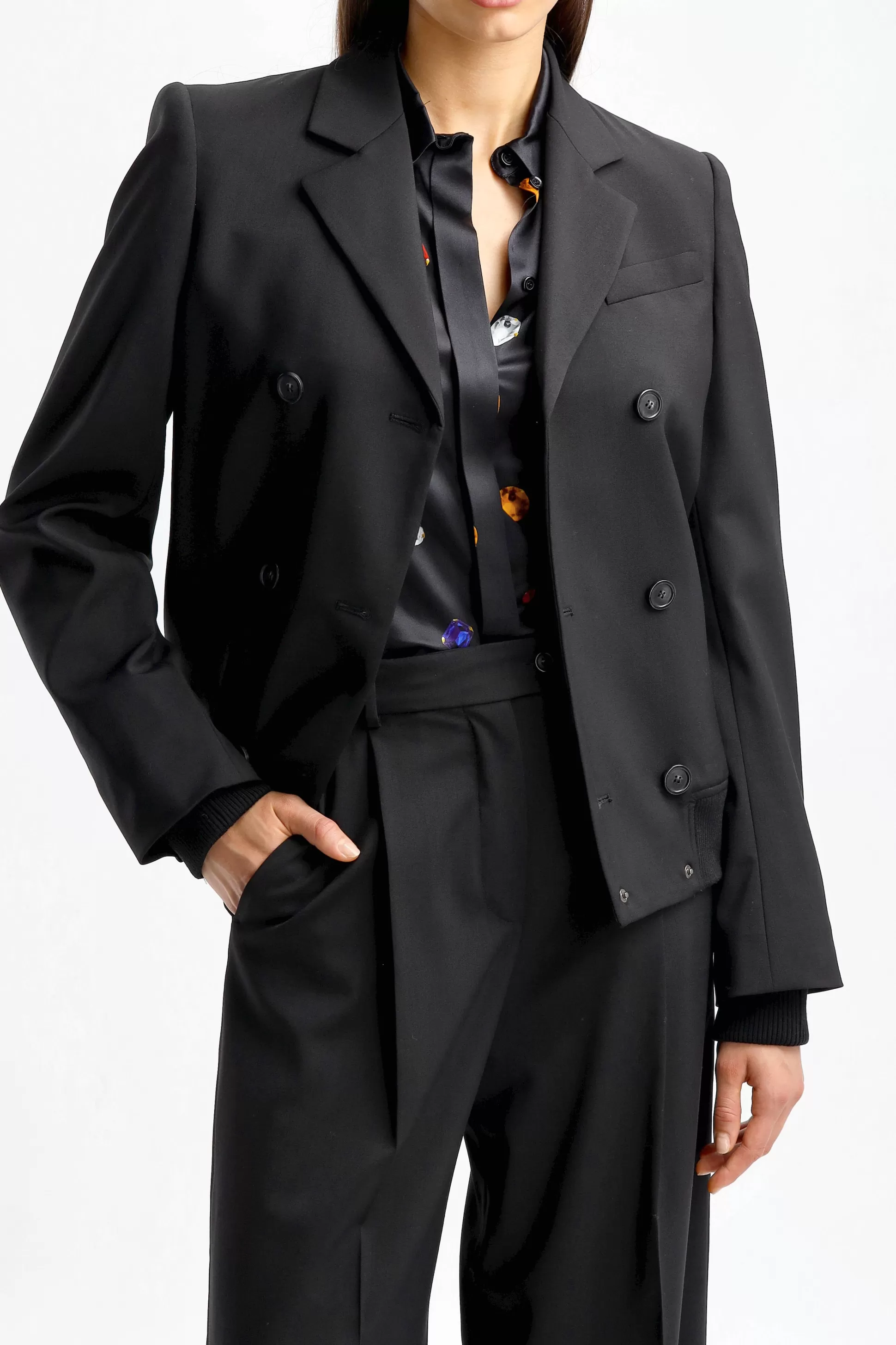 Sportmax Vestes & Gilets^Veste Fascia En Noir