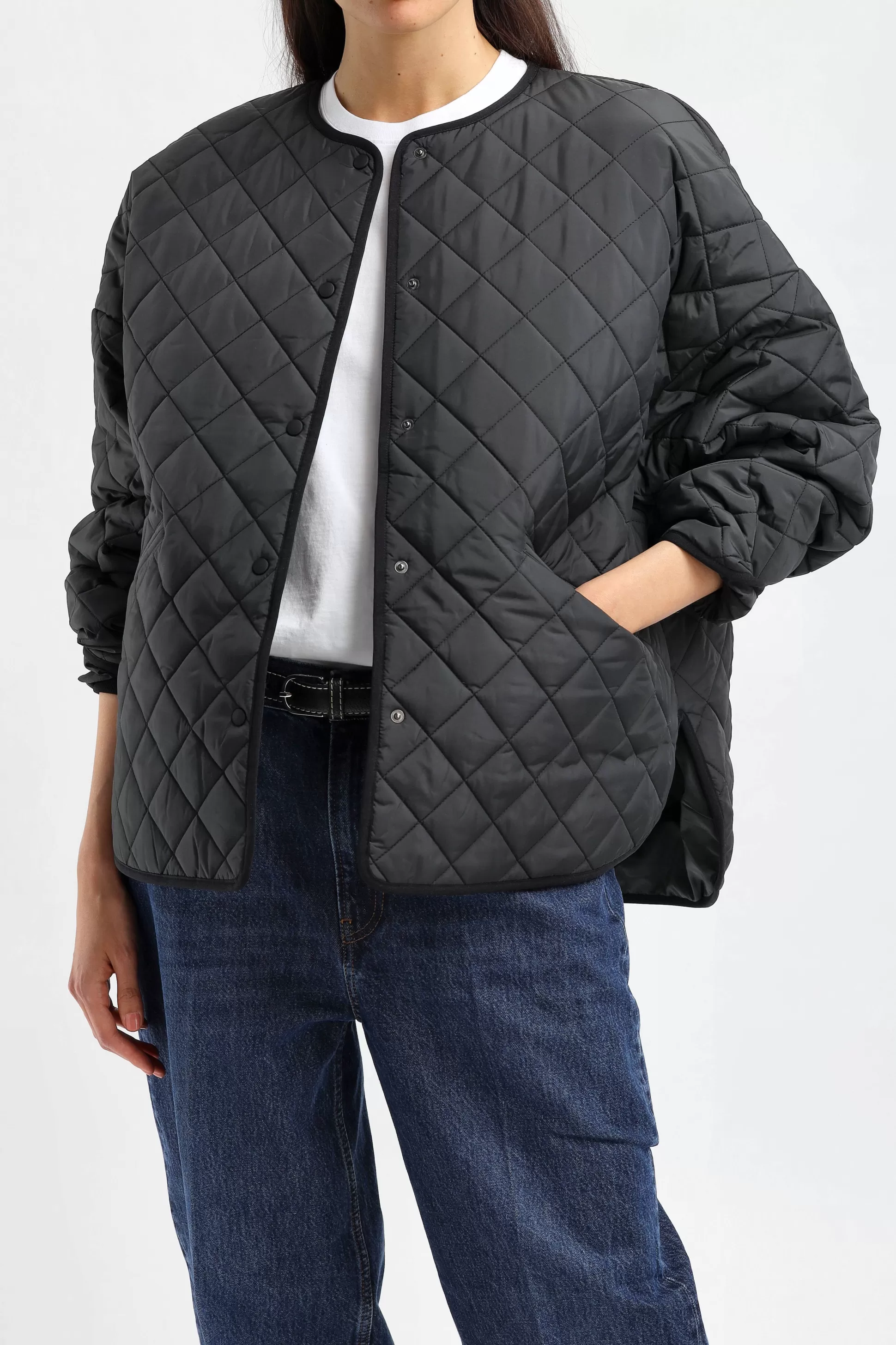 Toteme Vestes & Gilets^Veste Quilted En Noir