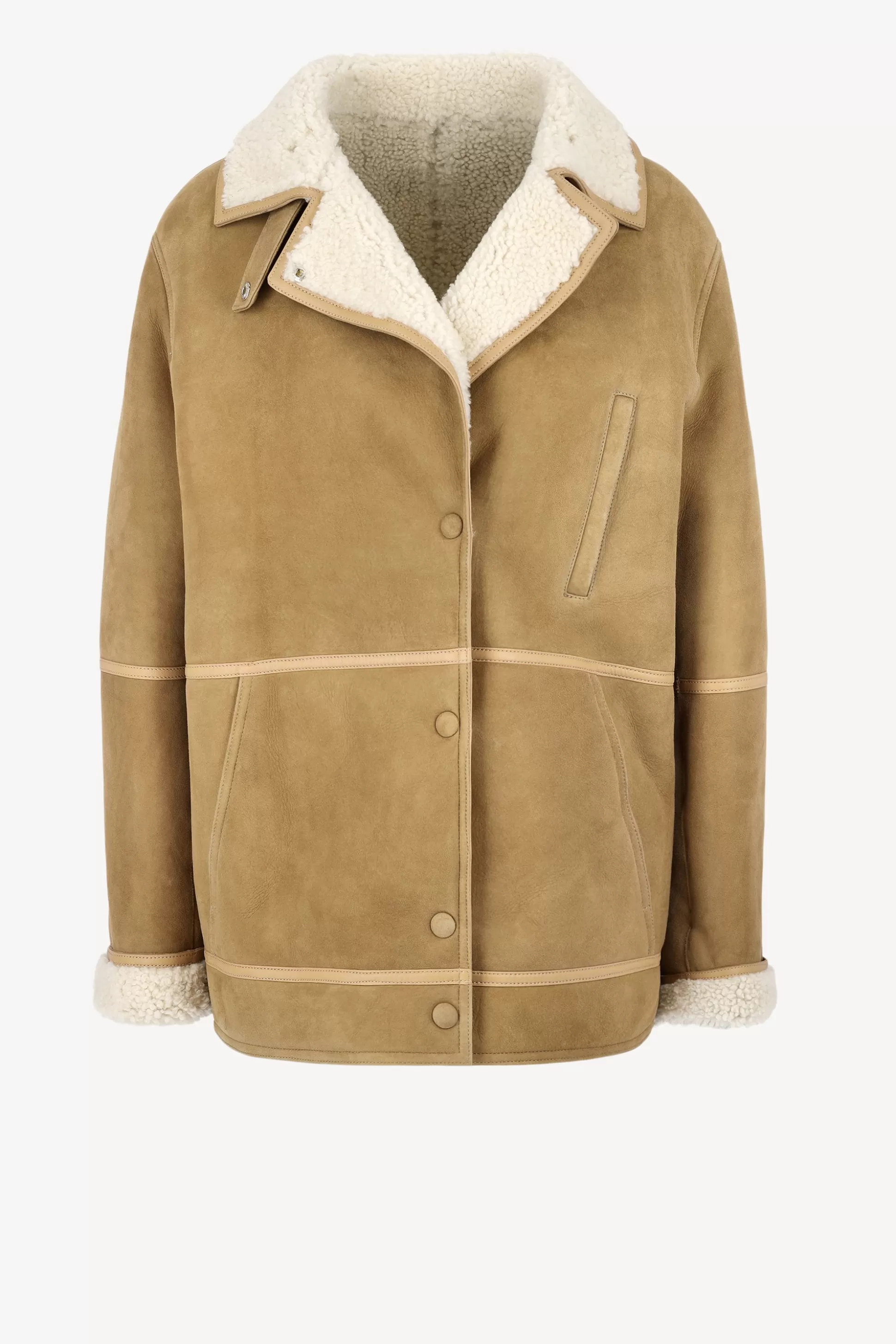 Yves Salomon Vestes & Gilets^Veste Shearling En Camel